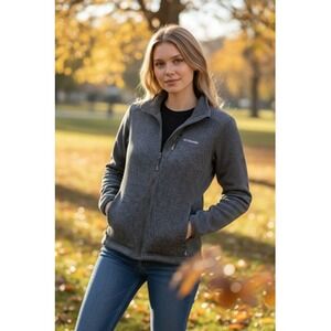 Columbia Jacket Women's Medium Gray Omni Wick Gorpcore Outdoors Hiking Cabincore